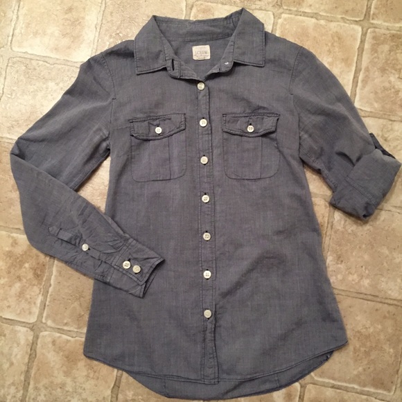 J. Crew Tops - J. Crew | Chambray button down